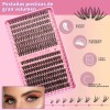Kit de Extensiones de Pestañas Postizas con Pegamento y Sellador
