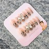 XUZOO 24 Pcs Nail Tips, 3D Nails, Short and Long,