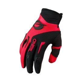 O'NEAL Bike & Motocross Gloves Kids MX MTB DH FR Downhill Freeride Durable Flexible Materials Ventilated Palm Element Youth Glove Black Red Size M
