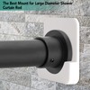 Shower Curtain Rod Holder for Wall Mount | Adhesive Shower