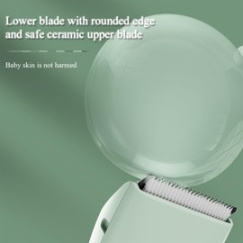 zuxify Baby Hair Clippers, Quiet Professional Hair Clippers for Kids, Hair Cutting Kits with LCD Display, Safe Ceramic Blades, Waterproof Rechargeable Trimmer for Autism Children and Infants