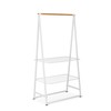 Brabantia Linn Clothes Rail with Shelves, Large, White,118265