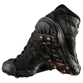 Springyard Unisex-Adult Steady Ice and Snow Traction Cleats, Black, XL