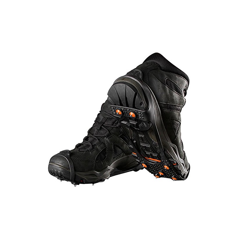 Springyard Unisex-Adult Steady Ice and Snow Traction Cleats, Black, XL