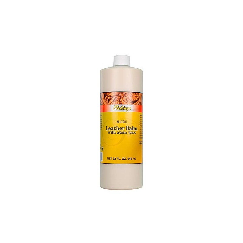 Fiebing's Leather Balm with Atom Wax 32oz - wax top