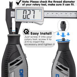 Famgee 3 Pcs Quick Change Keyless Chuck 4486 Replacement 1/32" to 1/8" Compatible with Dremel Rotary Tool 395 3000 3100 4000 4300 7300 7700 8200 8250 Multipro