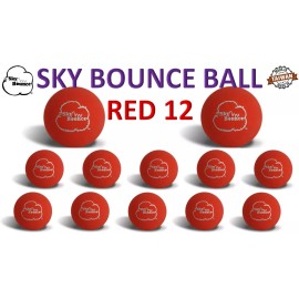 Sky Bounce, LLC. 2" Rubber Hand Balls "RED" - SKY BOUNCE -  12 Balls (TAIWAN)