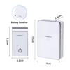 Aigostar doorbell, waterproof portable wireless bell set, doorbell kit, wireless