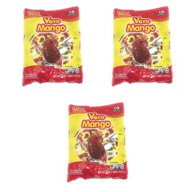 Dulces Vero Vero Mango Paletas Sabor Fresa Con Chile Mexican Hard Candy Chili Pops 40 Pc Pack of 3