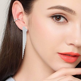 Women's Earrings, Popular, Chain, Fringe, Long Earrings, Adult, Cute, Swinging Earrings, 18K Gold RGP, For Adults, Metal Allergies, Wedding Accessories, Birthday, Anniversary, Mother's Day Gift,