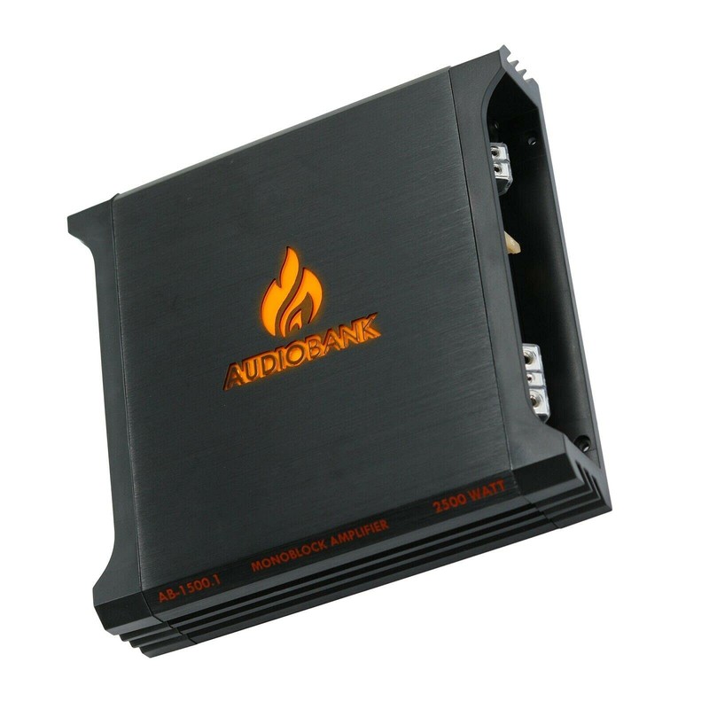 Audiobank AB1500.1 Monoblock 2500 Watt 2 Ohm A/B Class Car