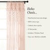Lush Decor Boho Macrame Textured Cotton Window Curtain Panel Single