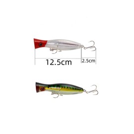 Changyeah 3 pcs Mix Color Fishing Lures Saltwater Fishing Lures Tuna Fishing Hard Lures Floating Lure with Sharp Treble Hooks Plug Trout Walleye Salmon for Saltwater Freshwater