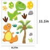 CCINEE 85 PCS Dinosaur Window Cling Decals for Kids,Assorted Cute