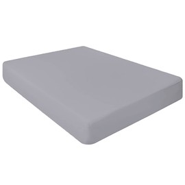 Dazzle Collection® 100% Egyptian Cotton Sheet 200 Thread Count Bed Fitted Sheet Hotel Quality Bedding Set Cotton for Caravan Campervan (King Fitted Sheet, Gray)