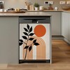 Boho Plant Dishwasher Magnet Cover,Front Dishwasher Cover Decoration Reusable Decorative