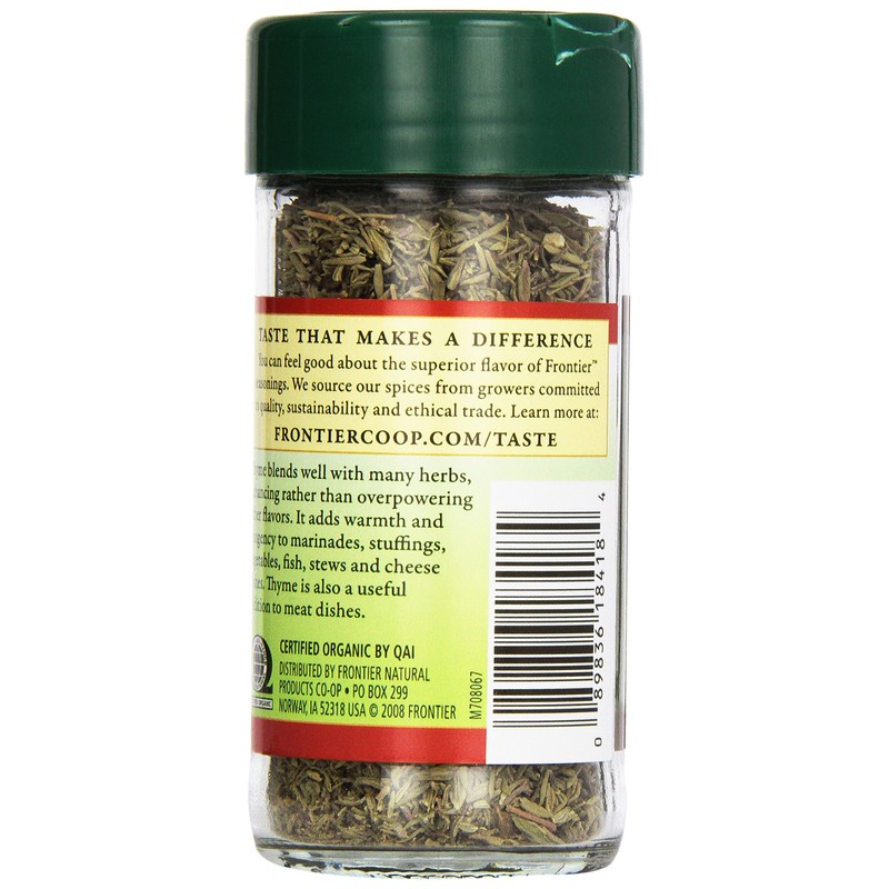 Frontier Herb Organic Whole Thyme Leaf, 0.8 oz