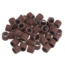 sourcing map 50pcs Sanding Drums 1/2 Inch Mini Sanding Sleeves 320 Grit Sanding Bands for Drum Sander Rotary Tools