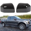 ECOTRIC Top Half Upper Driver/Passenger Side View Gloss Black Mirror