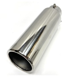 Gearhead Performance BOLT ON 304 Stainless Steel Exhaust Tip 3" In 4" Outlet 12" Long Angled Outlet