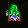 YöL 40cm Infinity LED Colourful Christmas Gonk In Green Hat