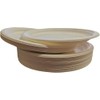 vidoelettronica 50 Flat Plates 23 cm Biodegradable and Compostable Pulp