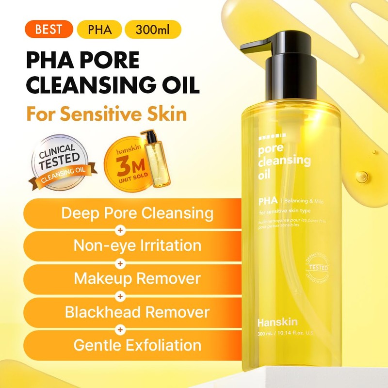 Hanskin PHA Pore Cleansing Oil - Korean Deep Pore Cleansing