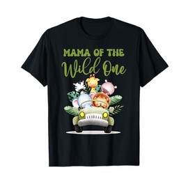 Mama Of The Wild One 1st Birthday Safari Family Matching T-Shirt