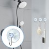 YANGWEN 5 Pcs Suction Cup Hooks, Removable Transparent Suction Cup