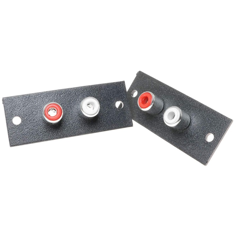 SQXBK RCA Connector 5PCS Black 2 Way RCA Terminal Wall