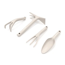 Cellfast Set Of Garden Tools Hand Leaf Rake Shovel Cultivator (PASTEL-beige)