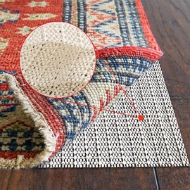 Non Slip Rug Pad Gripper - Anti Slip Rug Underlay, 120 x 200cm PVC Large Gripper Pad, Cuttable Anti Slip Mat, for Wooden Floors, Home, Pallet, Drawer Liners