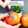 Westmark Gallant Peeler, Plastic/Stainless Steel, Black/Red/Silver, 16.5 x 3.7 x