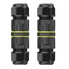 EVOGES IP68 Waterproof Outdoor Inline Cable Connector, 3 Pole, Ø5-12mm