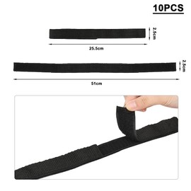 10 Pcs Hoverboard Kart Straps,Hoverboard Straps for Kart,Hoverboard Seat Attachment Strap,Hoverboard Go Kart Straps for Kart Balance Scooter