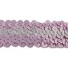 キラリ手芸部 No.1700スパンコールブレード収縮性タイプ_ピンク色_幅3.0cm×長さ2ｍ巻き シークイン sequin