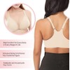 Leading Lady Women's Front Closure Racer Back Bra, Nude, 36DD