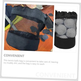 Generic 5pcs Tennis Waist Bag Mesh Storage Pouch for Tennis Golf Balls Breathable Drawstring Design Portable Wear Resistant for Sports Enthusiasts