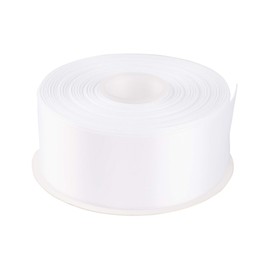 AVANAVA 2 Inch Wide Double Face Satin Ribbon - 50 Yards (029-White)