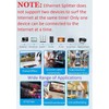 Ethernet Splitter 1 to 2 RJ45 Network Cable Adapter, Note