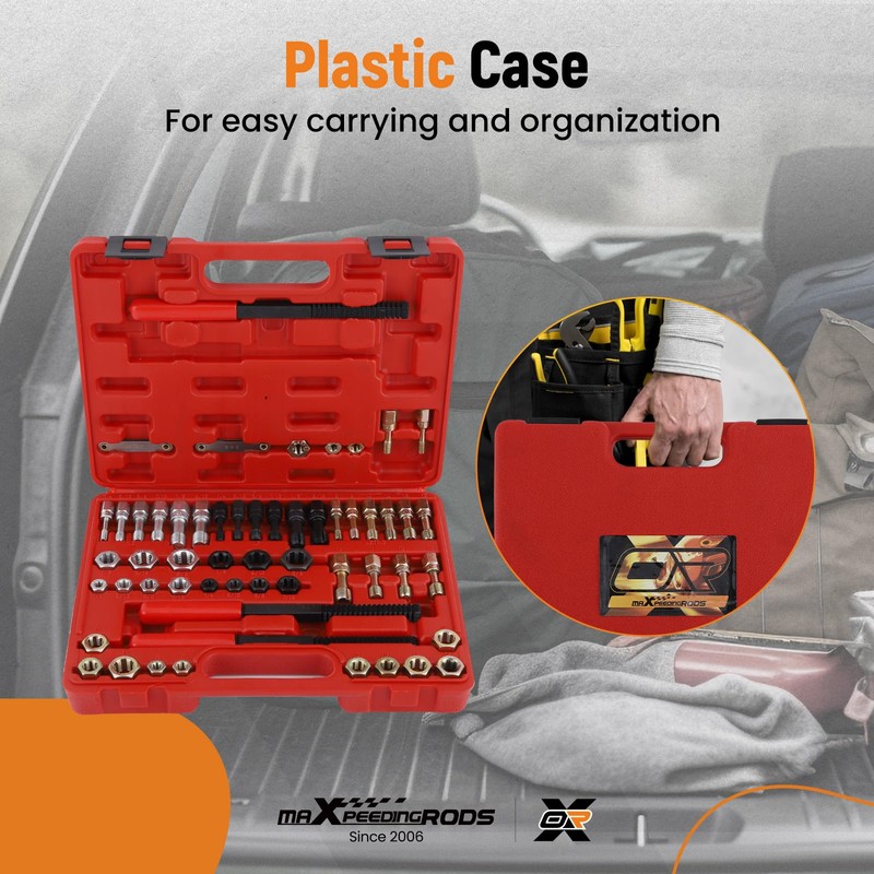 maXpeedingrods 56Pcs Thread Restorer Kit, Rethread Repair Tool, UNC UNF