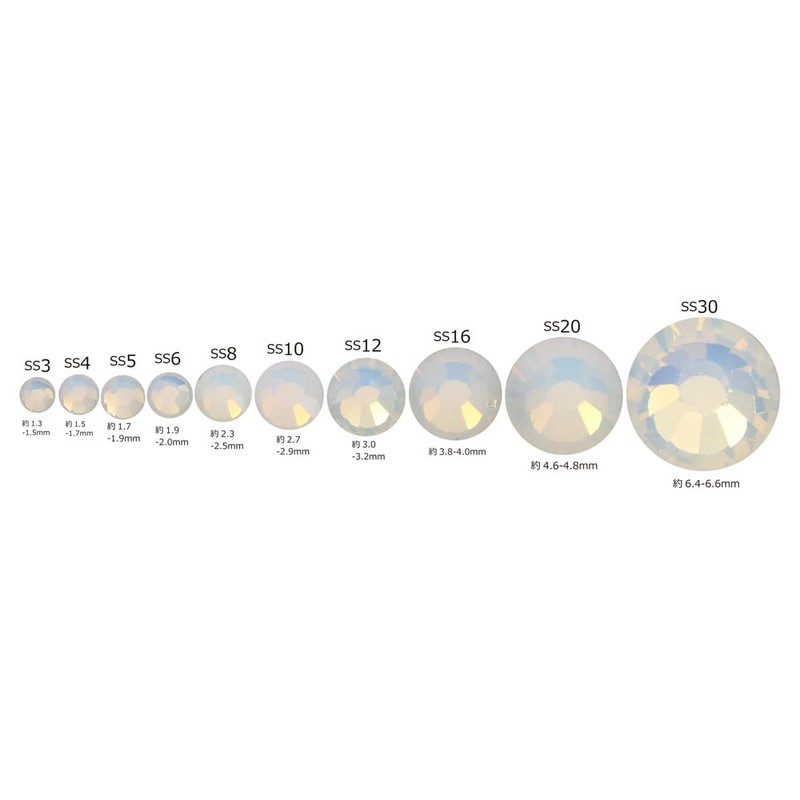 MATIERE Glass Stone SS4 White Opal