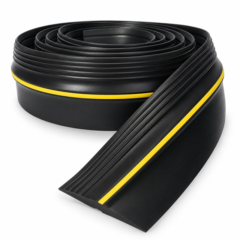 Universal Garage Door Threshold Seal Strip – Weatherproof Rubber Bottom