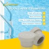 Ganivsor (4/Pack) Pool Ladder Bumpers (White) for Inground Pool -