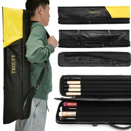 TROUFY Pool Cue Case – Durable 4x4 & 4x5 Billiard Pool Cue Stick Carrying Case with Large Storage Space, Waterproof Billiards Accessories