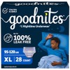 Goodnites Ropa interior nocturna para mojar la cama, XL para
