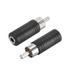 sourcing map 2 Pcs RCA Male to 3.5mm Female Stereo