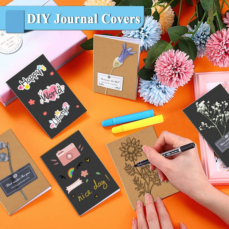 DWIYITTN 24 Pack Pocket Notebook, 9x13cm Handy Mini Notebook Lined