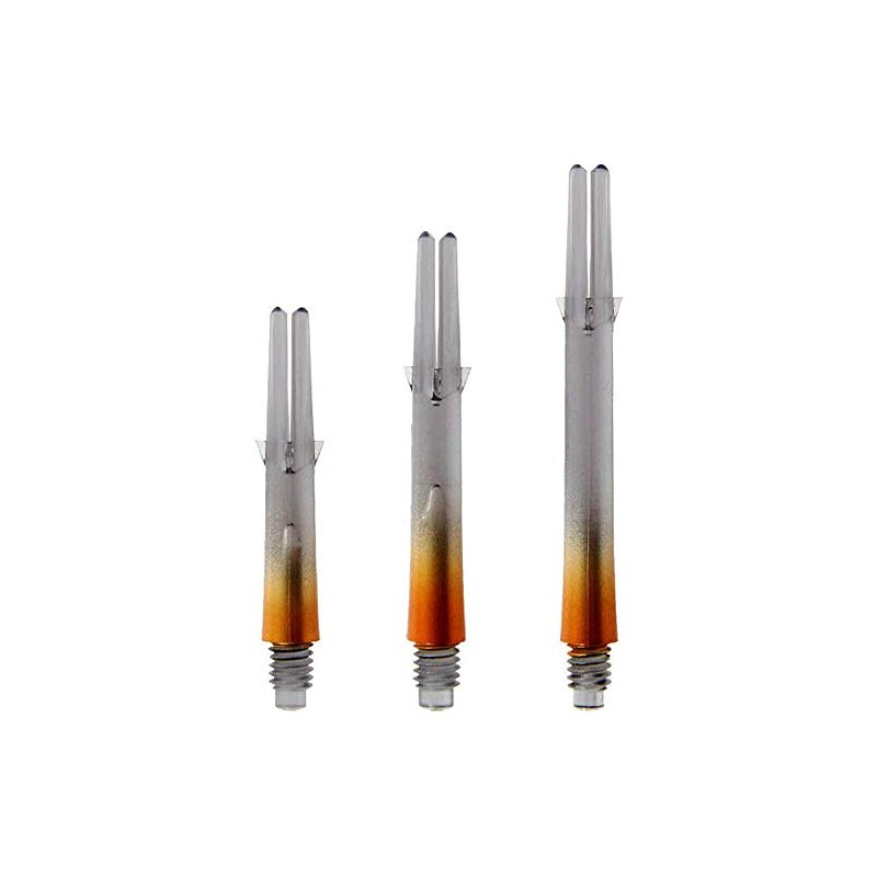 L-Style L-Shaft Lock Straight Twotone Black Clear Orange Display Length