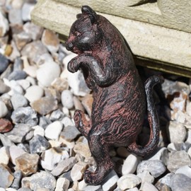 Cat Pot Hanger | Resin Garden Home Ornament Kitten Animal Pet Outdoor Decoration